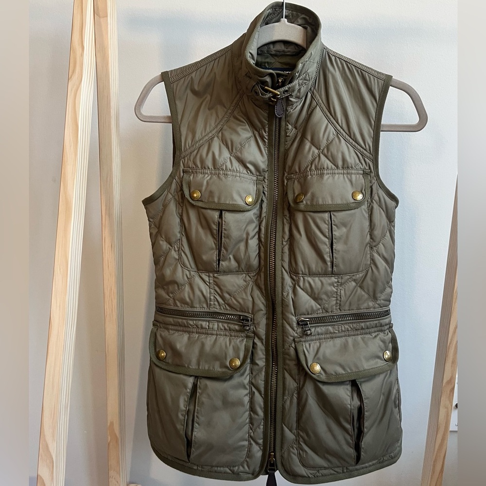 EUC Ralph Lauren Sport Army Green Quilted Vest